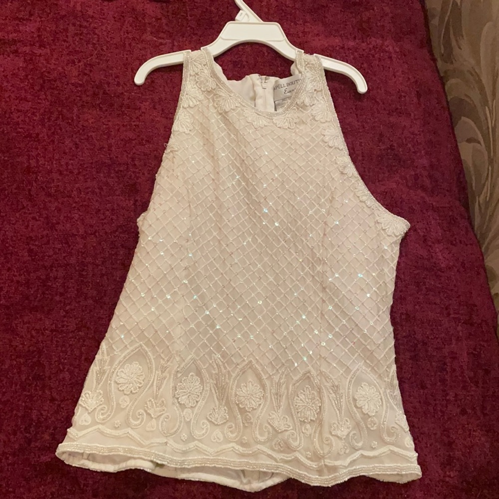 Boutique white tank